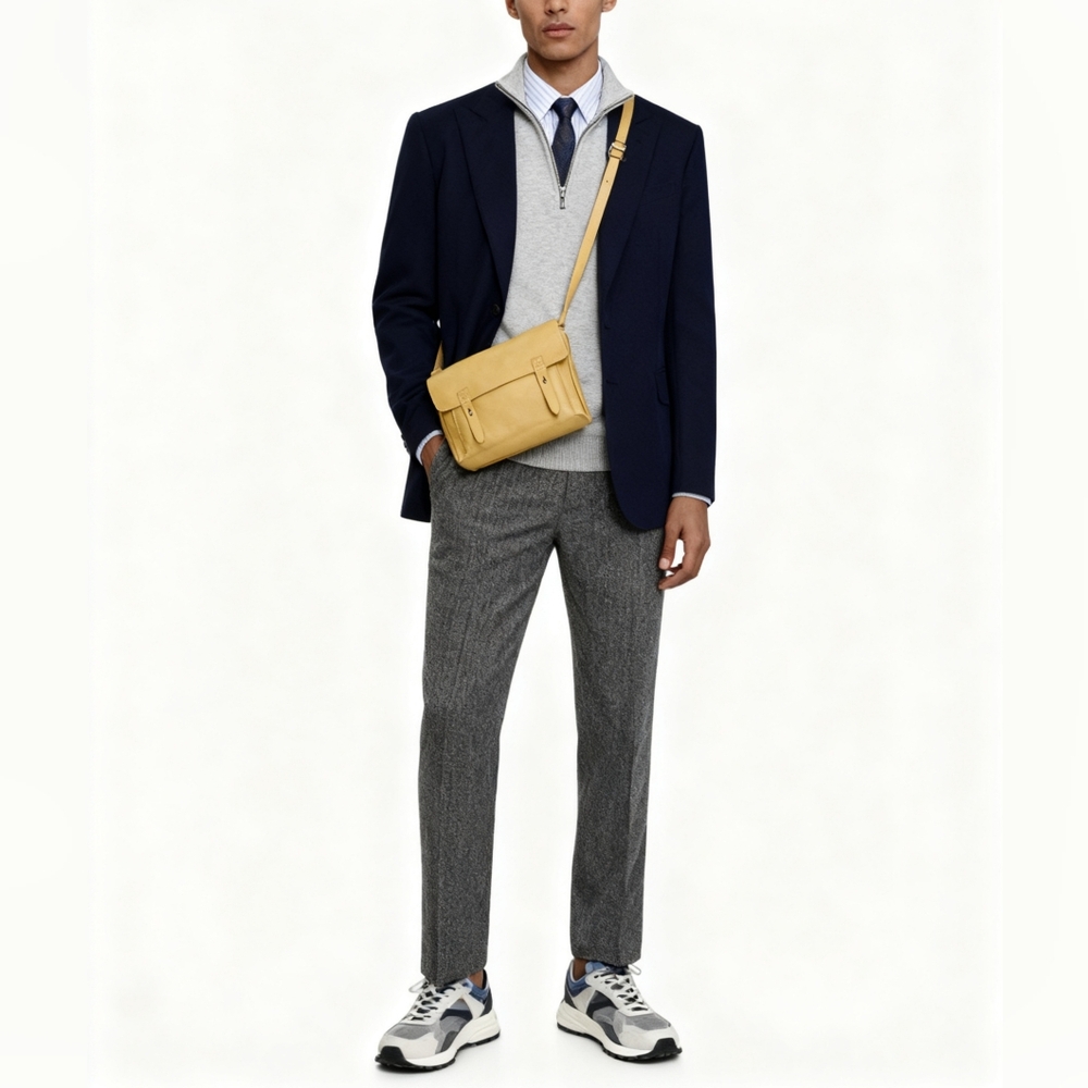 Abercrombie & Fitch Yellow Messenger Bag